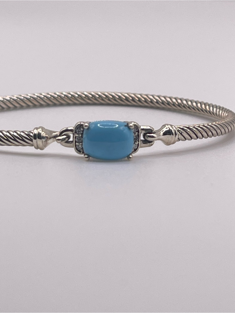 David Yurman Turquoise Chatelaine Bracelet with Diamonds - Picture 9 of 10
